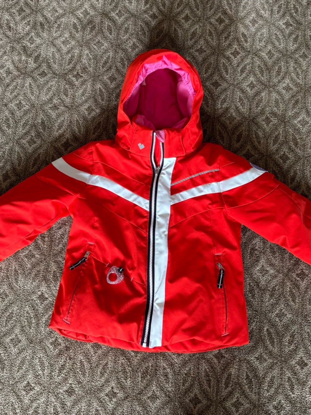 Obermeyer Cara Mia Insulated Ski Jacket with Faux Fur